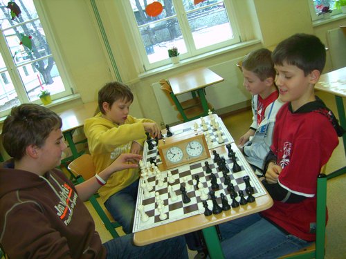 bungsstunde in der Schach-AG des 